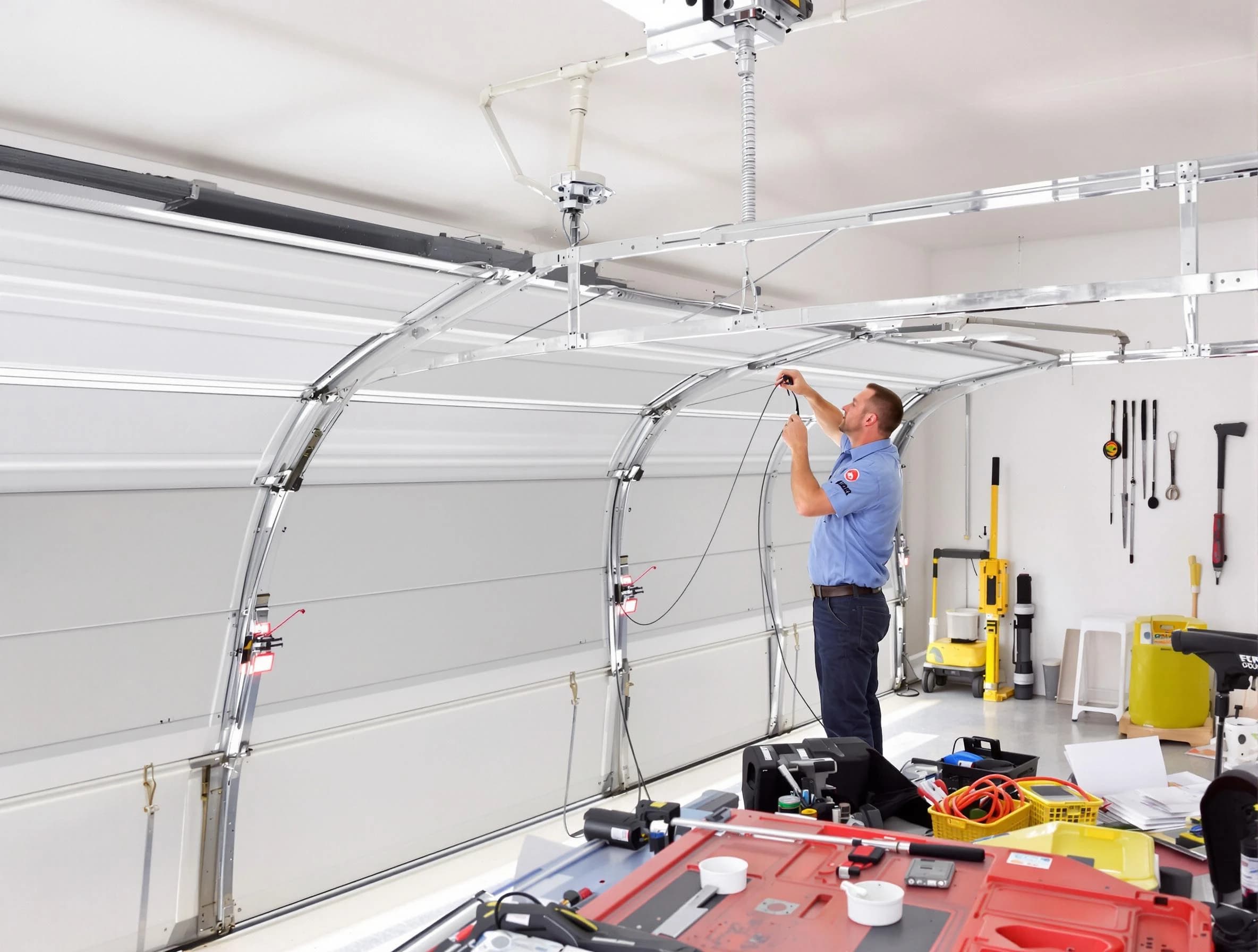 Garage door cable repair service by Marshall Garage Door Repair in Marshall