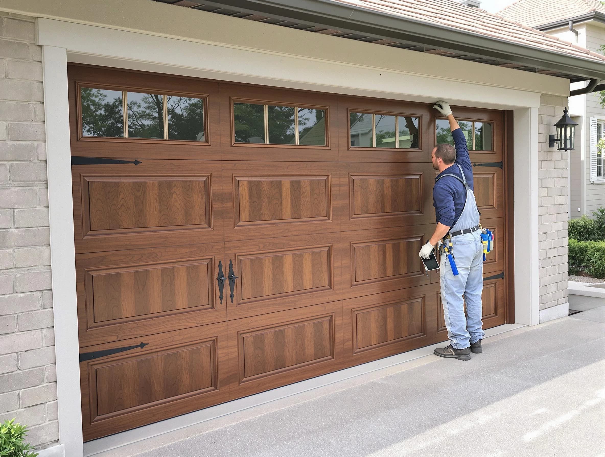 Custom garage door showcase by Marshall Garage Door Repair in Marshall