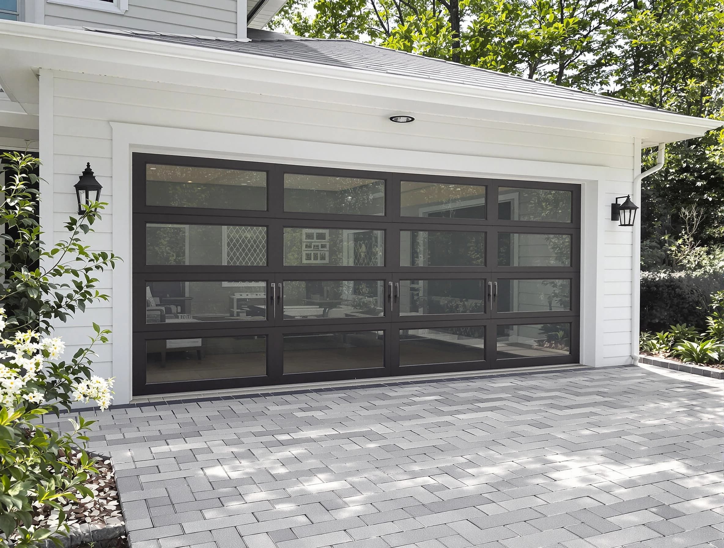 Marshall Garage Door Repair design specialist presenting custom garage door options to Marshall homeowner