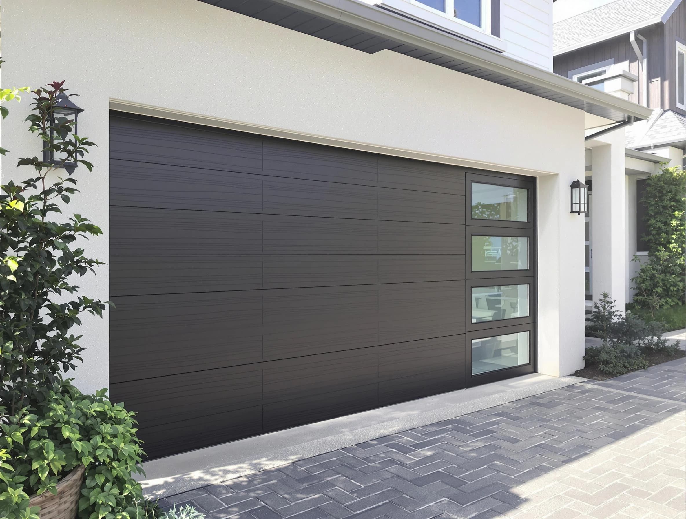 Custom garage door installation by Marshall Garage Door Repair in Marshall