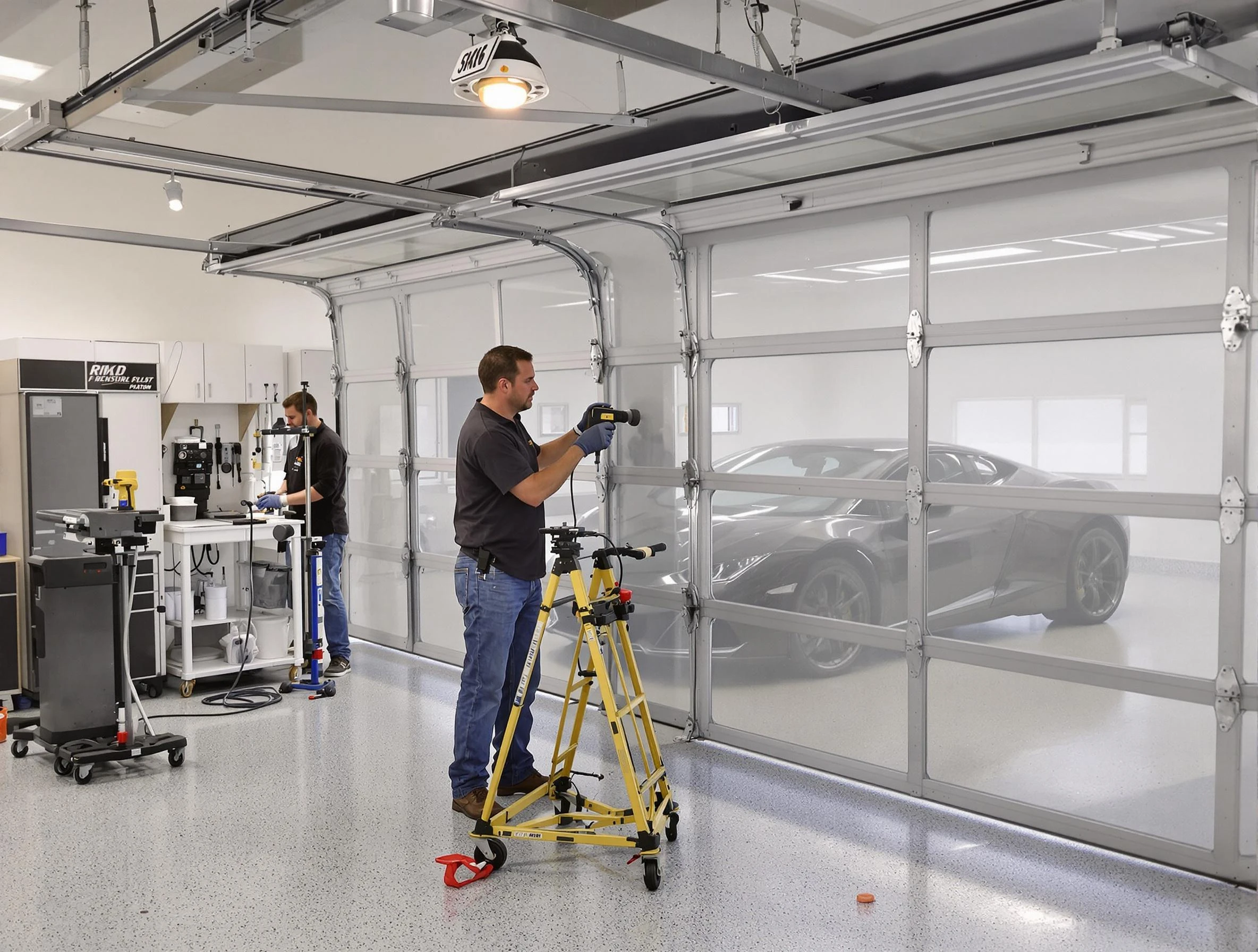 Garage Door Dents Repair in Marshall