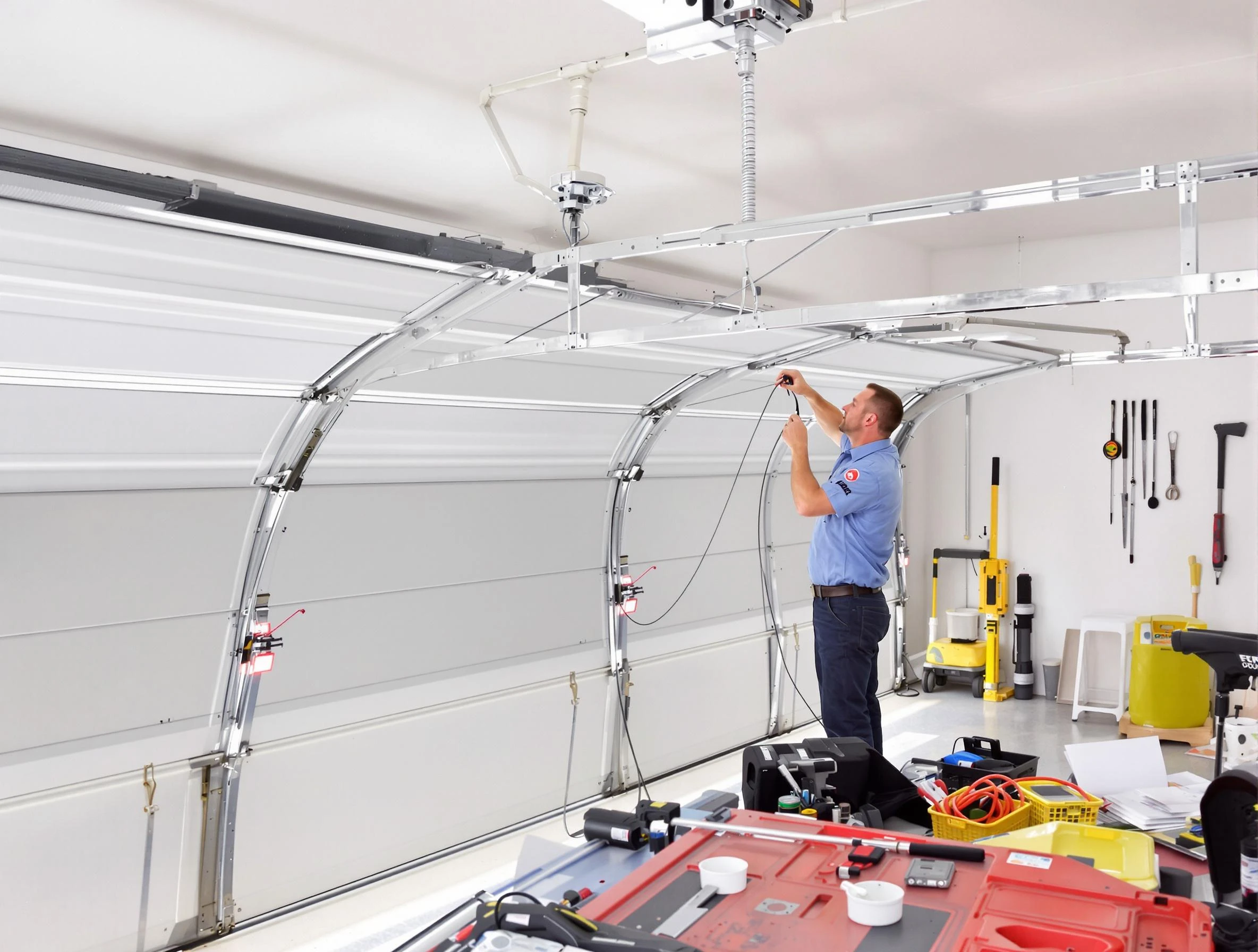 Garage door cable repair service by Marshall Garage Door Repair in Marshall