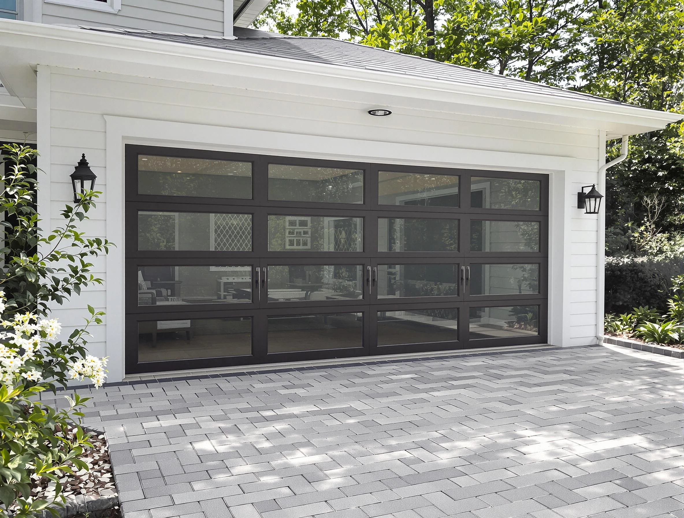 Marshall Garage Door Repair design specialist presenting custom garage door options to Marshall homeowner