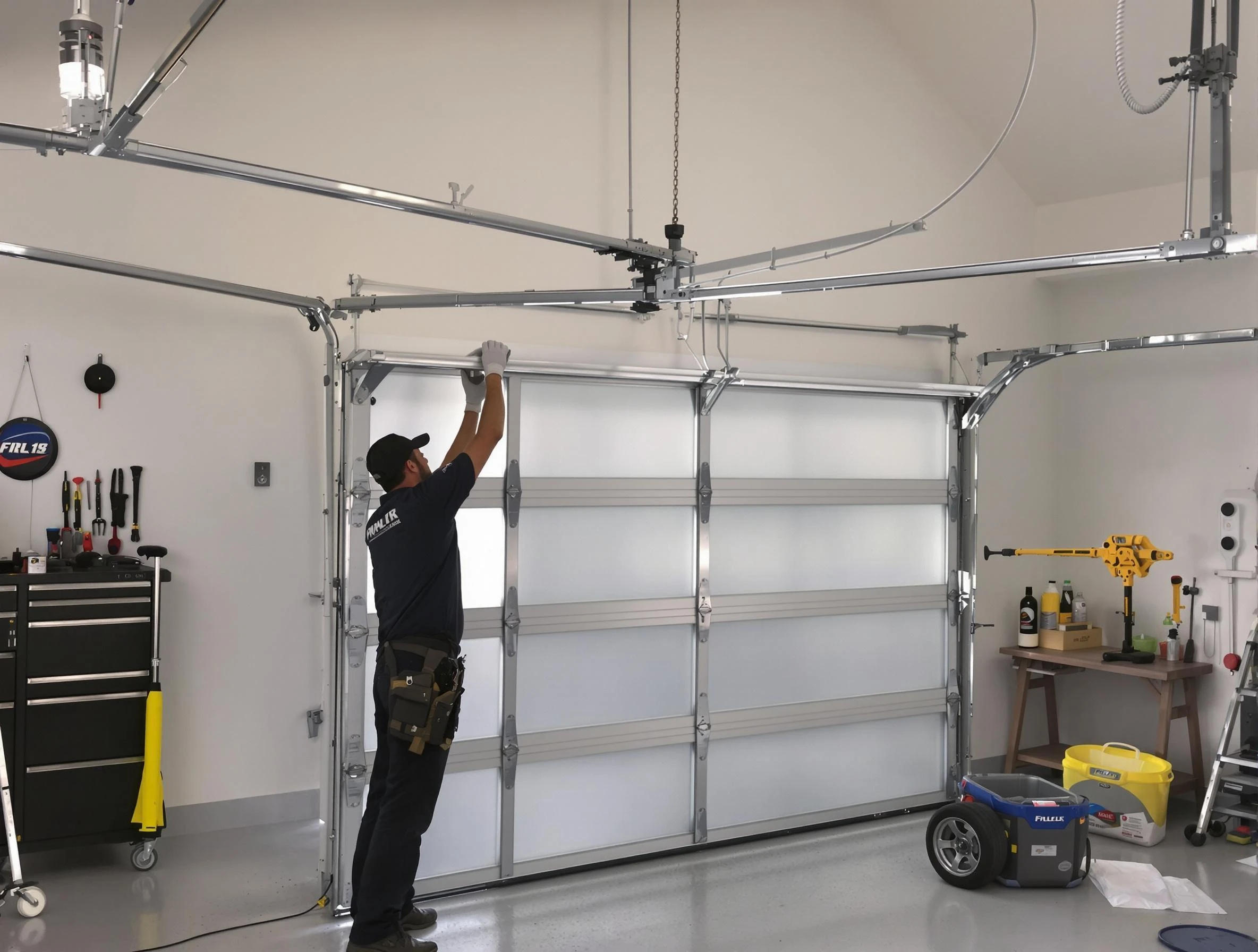 Marshall Garage Door Repair certified team performing precision garage door installation in Marshall