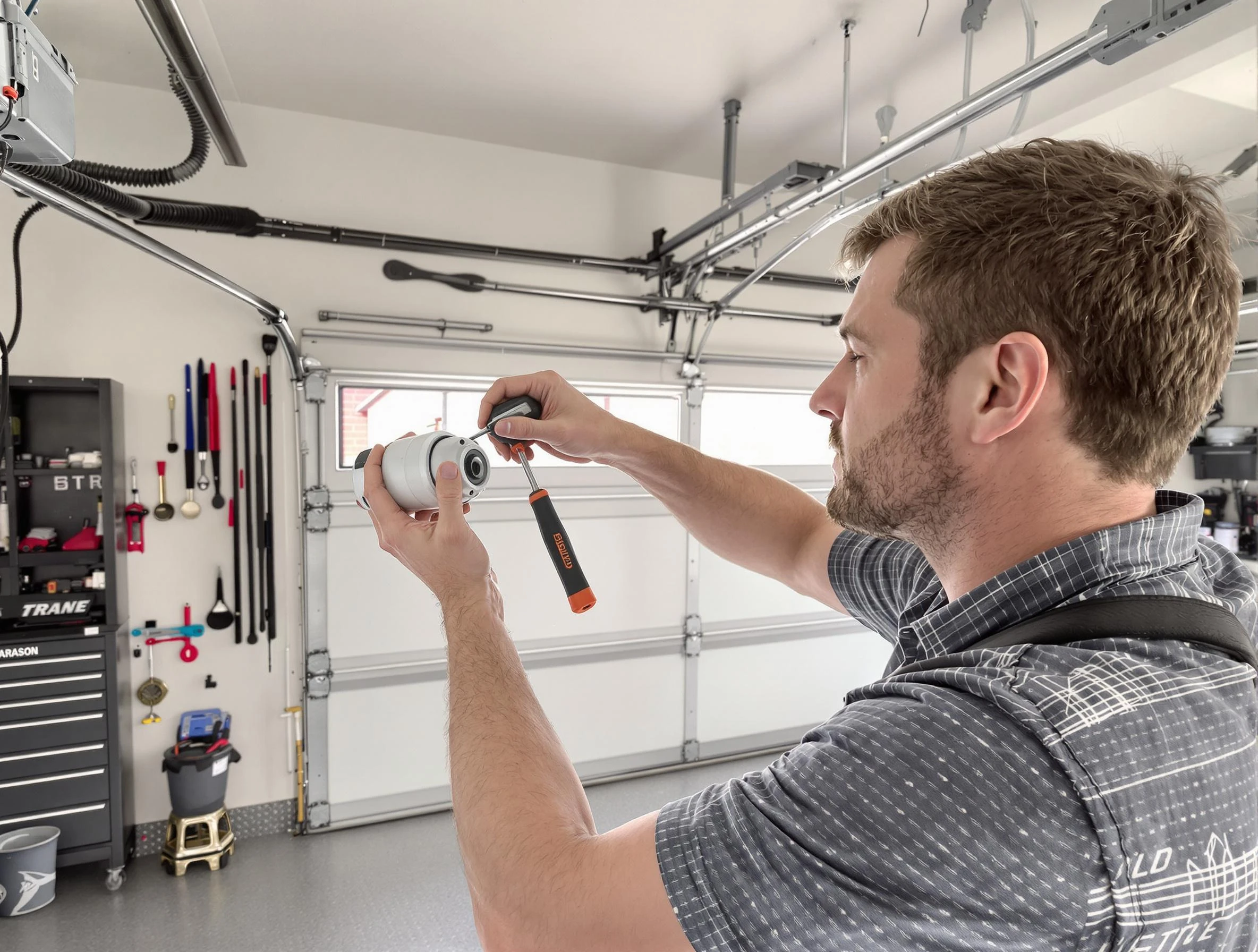 Garage door opener repair service by Marshall Garage Door Repair in Marshall