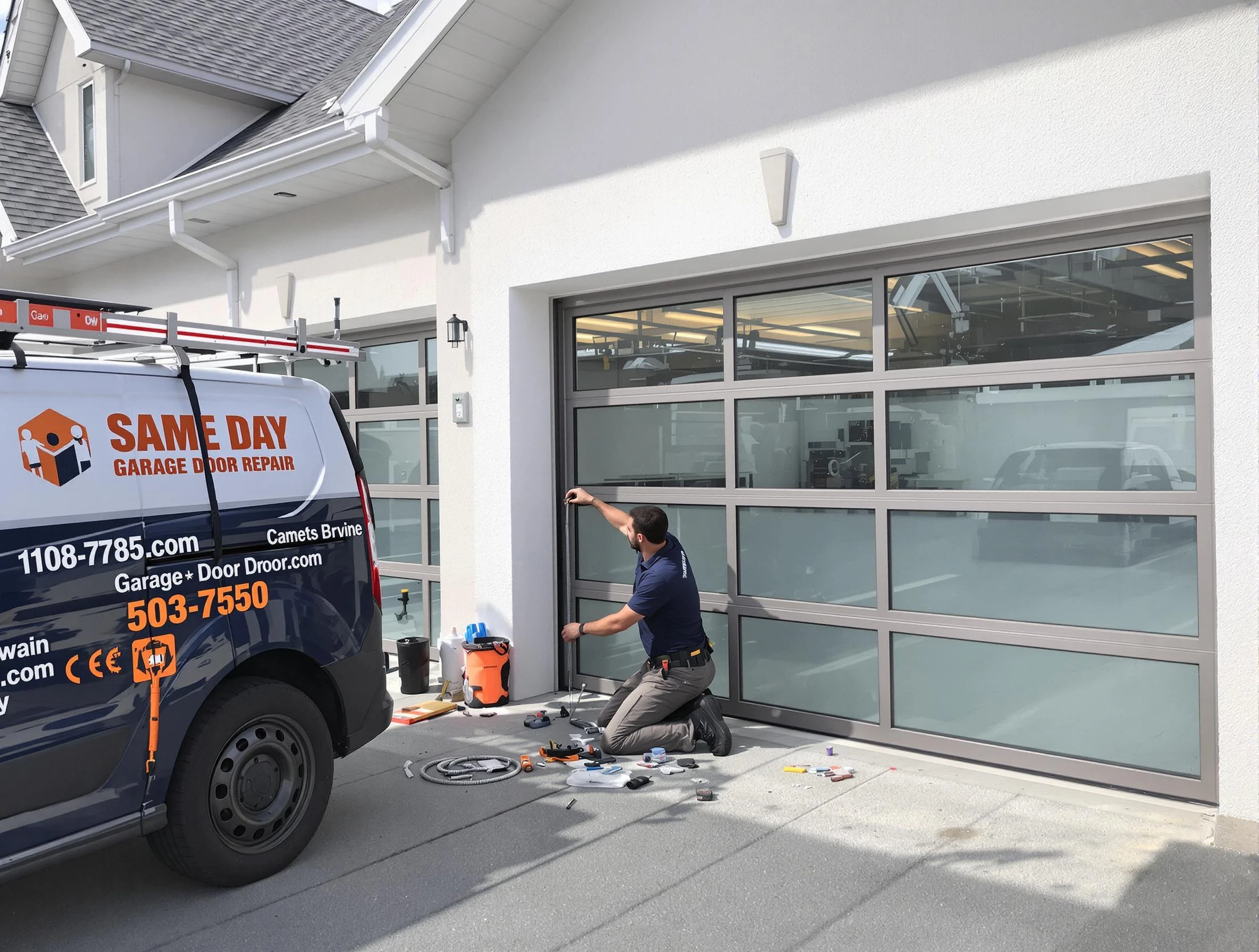 Same-day garage door repair service by Marshall Garage Door Repair in Marshall